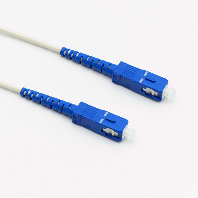 Armored SC-SC Singlemode Simplex Fiber Optic Patch Cord for Outdoor and Industrial Networks