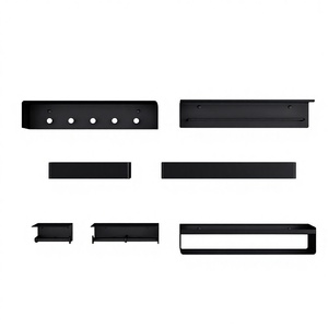 Deutschland <span class=keywords><strong>Doporro</strong></span> Gebürstetes Mattschwarzes Badezimmer-Duschraum-Zubehör Hängende Accessoires Toiletten-Handtuchhalter Aufbewahrungsregal Hotel - Product Image 1
