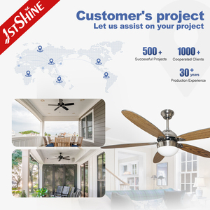 Ventilador <span class=keywords><strong>de</strong></span> techo decorativo con luz y <span class=keywords><strong>cadena</strong></span> <span class=keywords><strong>de</strong></span> tracción, alta velocidad, bajo rendimiento, 1 unidad - Product Image 5