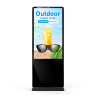 Monitor de pantalla táctil Lcd para exteriores de 2500NITs, alto rendimiento, resistente al agua, pantalla táctil de 55 pulgadas, quioscos de pantalla para exteriores