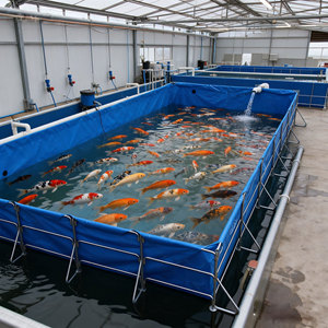 Vasca per Acquacoltura Keyubo 8*3*1.5m con Telaio in Acciaio Zincato per Tutte le Condizioni Meteo, Telo in PVC, Capacità 36000L, Garanzia 1 <span class=keywords><strong>Anno</strong></span>, Dimensioni Personalizzabili, Produzione in Fabbrica - Product Image 5