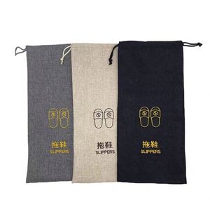 Bolsa de Almacenamiento para Zapatos y Pantuflas de Hotel y Hogar, Bolsa de Terciopelo a Prueba de Polvo para un Empaque Conveniente - Product Image 2