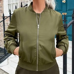 Veste d'hiver pour femme à manches longues avec poche oblique, vente en gros OEM - Product Image 1