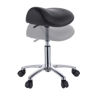 Silla de Salón Profesional de Cuero Sintético, Giratoria, con Ruedas, Bomba Hidráulica, para Peluquería, Estudio, Uso Profesional - Product Image 1