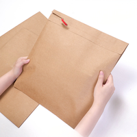 Enveloppes en papier kraft auto-adhésives en gros, sacs d'expédition personnalisés pour vêtements, emballages postaux