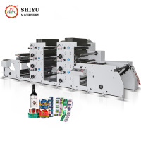 Machine d'impression flexographique pour étiquettes adhésives en papier BOPP PE PP colorées, imprimante pour autocollants de sacs en polyéthylène HDPE HDPP