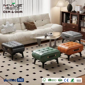 Modern Internet Celebrity Shoe Changing <strong>Stool</strong> Coffee <strong>Table</strong> <strong>with</strong> Soft Cushion for Home Entrance Living Room - Product Image 2