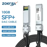 Câble DAC Twinax SFP+ ZOERAX 10G, cuivre à connexion directe passive, 2,3,5 m, compatible avec les commutateurs Cisco/MikroTik/HP/Intel, etc.