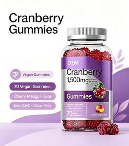Gomitas de Extracto de Arándano Rojo OEM para la Salud Inmunológica, Sin GMO, Sin Gluten, GMP 70, Veganas - Product Image 3