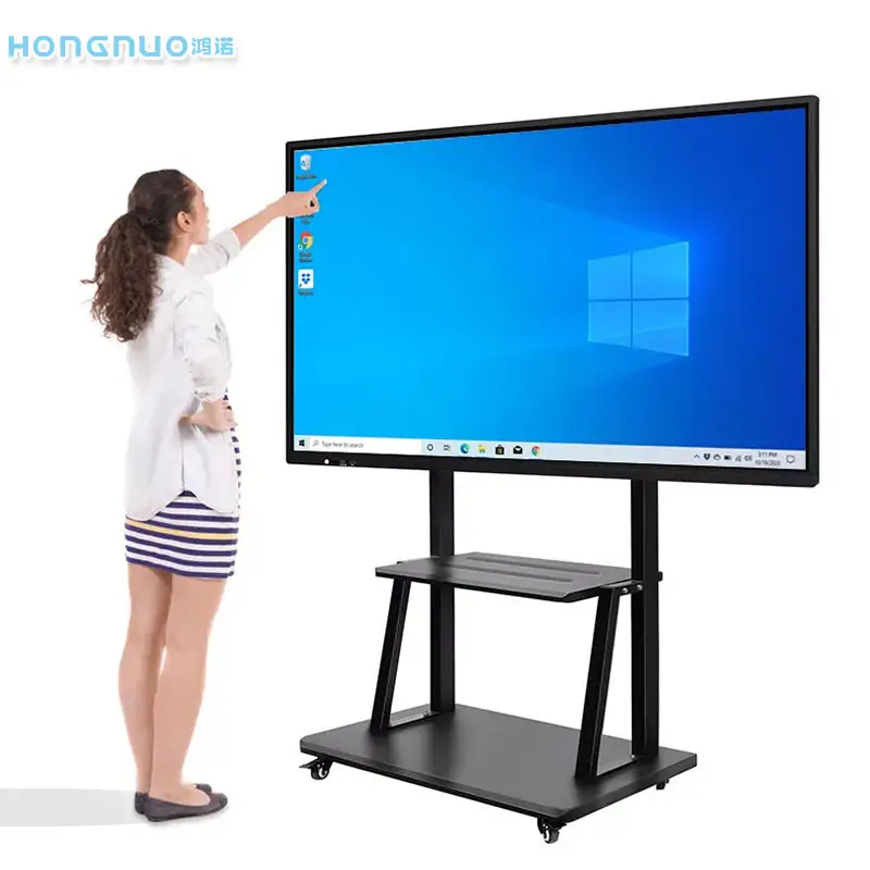 86 Inch School Klaslokaal Onderwijs 20 Punten Touchscreen Smartboard Ifpd Interactieve Flat Panel Display