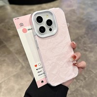 Coque de téléphone en TPU anti-traces de doigts avec motif montagne enneigée en velours pour iPhone 16, compatible Apple 14 15 Pro, résistante aux chutes