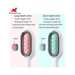 Brosse à poils d'animaux portable rose mignonne à bas prix pour l'épilation des animaux de compagnie avec réservoir d'eau et peigne à ions négatifs - Product Image 4