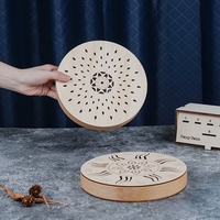 Stream Tambourine Natural Rain Sound Simulator Hand Percussion Musical Instrument Durable Wood Therapy Meditation