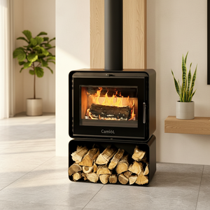 Poêle à bois à économie d'énergie avec <span class=keywords><strong>plaque</strong></span> en acier épaissie pour une puissance thermique élevée - Product Image 3