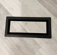 Couvercle d'évent en acier moderne et robuste de 4x10 pouces pour plateau d'insertion murale de plancher de bureau pour une ventilation efficace