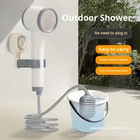 Douche électrique portable rechargeable par USB de type C pour le camping, le lavage de voiture, l'utilisation à domicile, pour les enfants, le bain des chiens, l'escalade d'urgence