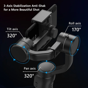 Sly Q3 Standard <span class=keywords><strong>3</strong></span> assi palmare Gimbal Action Camera con un pulsante verticale modalità stabilizzatore cardanico - Product Image 4