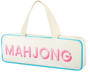 Bolso de Mano de Lona Personalizado al por Mayor para Mujer, con Estampado de Mahjong, Bolso Tote Rectangular Grande, Bolso de Viaje para Damas, Fabricante OEM - Product Image 1