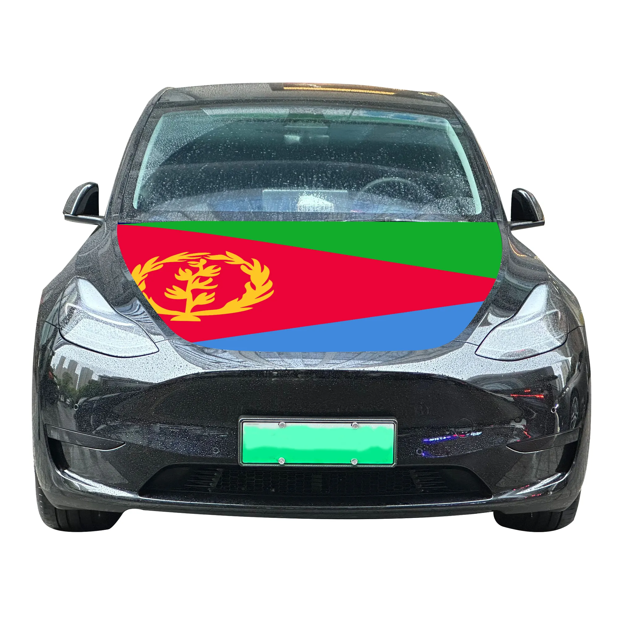 Wholesale 120x150cm Spain Car Hood Covers Flag Affordable Wear-Resistant and Durable Car Engine Hood Cover