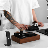 Mhw-3bomber 30lb Pressoir à café à pression constante 53.35mm 58.5mm, tamper plat pour expresso, accessoire professionnel pour barista