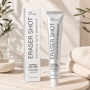 Crème hydratante pour le visage à l'acide glycolique BHA, crème exfoliante pour le visage, lotion éclaircissante, contrôle du sébum pour les peaux sensibles - Product Image 4