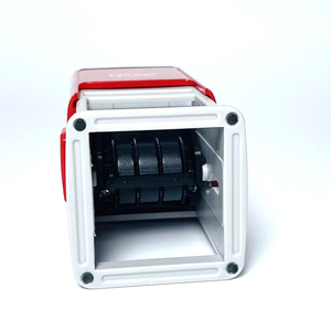 Timbro Datario Quadrato in <span class=keywords><strong>Gomma</strong></span> DongFangTu, Macchina per Timbri Multicolore con Tampone Inchiostrato 30x30mm, Corpo in ABS, Autoinchiostrante, Personalizzabile per Ufficio - Product Image 6