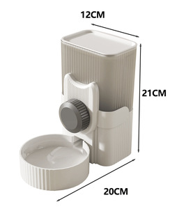 Adjustable Cage Mount Design Gravity <strong>Auto</strong> Refill Transparent Storage Hanging Pet Food Dispenser - Product Image 6