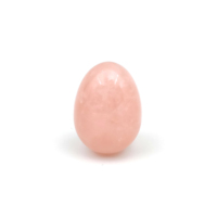 Œuf de Yoni en Quartz Rose Naturel Taille Personnalisée, Pierre de Massage en Cristal Sculptée à la Main, Outil d'Exercice de Kegel pour Femmes