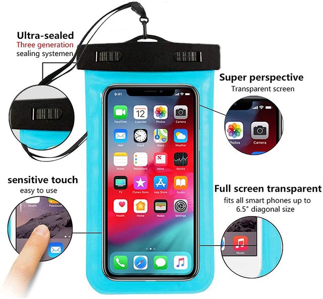 Wholesale Pvc Floating Waterproof Phone Bag Phone Pouch case with Arm Band for Outdoor Sports