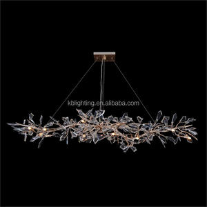 <span class=keywords><strong>Lustre</strong></span> en cristal linéaire à branches naturelles pour villas modernes de luxe et espaces de galerie - Product Image 2