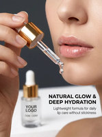 Multifunctionele verhelderende lipverzorgingsproducten groothandel fruitkleurveranderende glitter getinte op maat gemaakte logo lipgloss