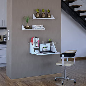 <span class=keywords><strong>Escritorio</strong></span> de ordenador con librería, mesa <span class=keywords><strong>flotante</strong></span> montada en la pared, <span class=keywords><strong>escritorio</strong></span> de <span class=keywords><strong>PC</strong></span>, montaje en pared, mesa de ordenador, escritorios de ordenador de estudio - Product Image 4