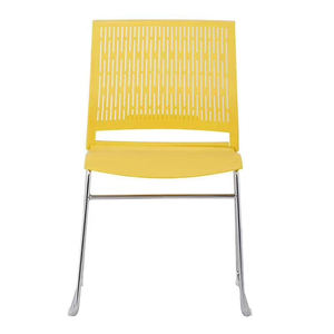 Sillas de Oficina Apilables de Alta Calidad con Patas Metálicas, Sillas de Comedor de Plástico PP para Restaurante con Respaldo Perforado - Product Image 5