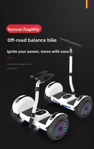 Planche d'équilibre bidirectionnelle avec contrôle des jambes et accoudoirs, hoverboard <span class=keywords><strong>tout</strong></span>-<span class=keywords><strong>terrain</strong></span> de 10 pouces pour les trajets modernes - Product Image 4