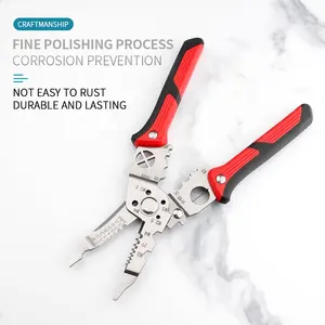 Quick Stripper Pliers for Cable Crimping Wires Copper Wire Cutting Aluminium Iron Wire Stripping Tool