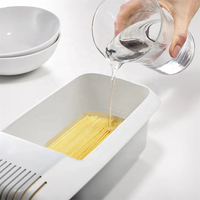 Maisons four à micro-ondes boîte à pâtes cuiseur à pâtes cuiseur à Spaghetti avec égouttoir nouvel arrivage