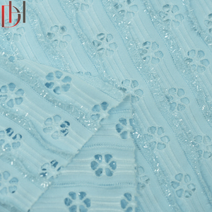 高カスタマイズブルーフラワースパンコールドレスブラ95% ポリエステルジャカード生地工場 - Product Image 5