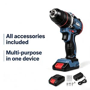 28-122PCS Electric Drill <b>Set</b> 21V Brushless Lithium 2AH Battery Cordless Drill Powerful Performance Long Endurance ODM/OEM - Product Image 1