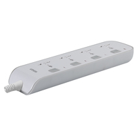 10A 3 mètres UK Plug Extension Socket avec 4 prises CA Prix d'usine Multiprise universelle en stock