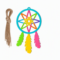 Kit de fabrication de attrape-rêves en bois, attrape-rêves non fini à faire soi-même avec pompon, décoration suspendue peinte à la main