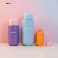 Bouteilles en plastique HDPE personnalisées, tailles 100ml-400ml, avec bouchon à disque pour gel douche, shampoing, après-shampoing