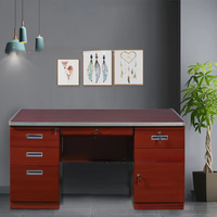 Assemblage d'ordinateur de transfert de table de fer en acier de Guangxi avec le bureau d'écriture de tiroir en métal de serrure