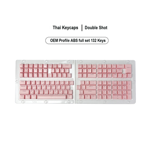 คีย์บอร์ดไทยพร้อมไฟ LED RGB backlit Go Through ABS 132 108 OEM สำหรับตลาดประเทศไทย - Product Image 1