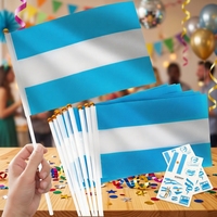 Drapeau à main rectangulaire personnalisé double face en polyester pour festivals, célébrations, défilés et événements en extérieur