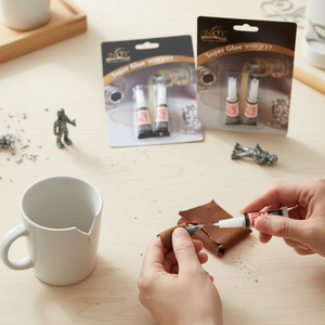 กาวเหลวชนิดพิเศษสำหรับติดพลาสติกและหนัง บรรจุในหลอดอลูมิเนียมสองหลอด - Product Image 3