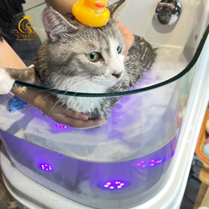 EUR PET Bain de relaxation chauffant pour chien avec jets d'eau, spa de bien-être luxueux et apaisant à hydro-massage - Product Image 6