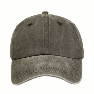 Wholesale Customized Unstructured Dad Hat Solid Color <b>Plain</b> Baseball <b>Caps</b> for Men Embroidery on Washed Cotton - Product Image 3