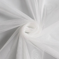 3m de large blanc doux étanchéité tricot densité maille tissu pour moustiquaire fenêtre écran robe de mariage jupe décoration fabrication