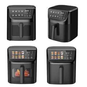 Freidora De Aire Antiadherente De 1000W, 1500W, Digital, Negra, Personalizada, Compacta, Hogar, Cocina, Portátil, 5L, Freidora De Aire - Product Image 5