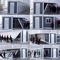 Maison conteneur extensible FLKT résistante aux charges de neige, maisons modulaires préfabriquées de luxe, maisonnette pliable 20ft 40ft pour le Canada